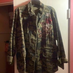 Lanebryant Camo jacket twill